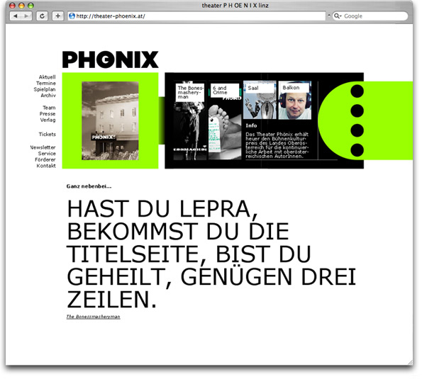 Theater-Phönix Start